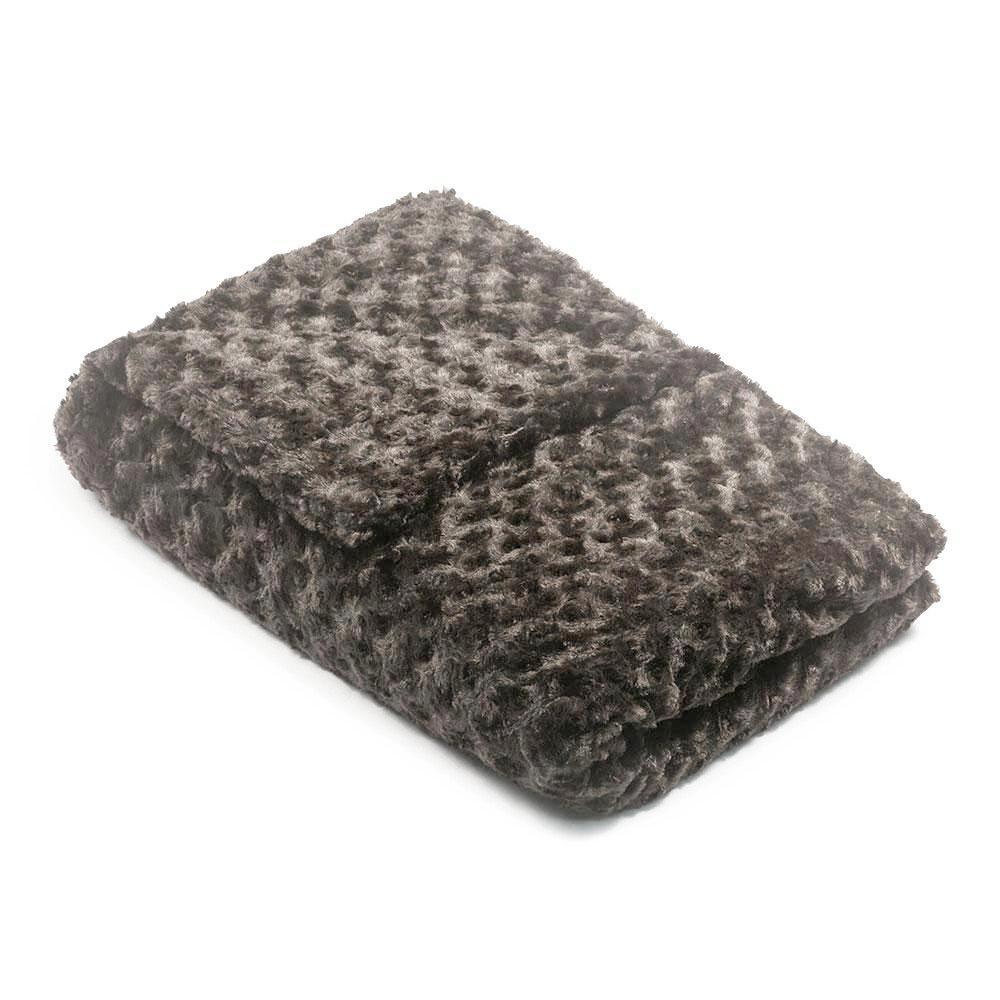 Charcoal Grey Chenille 48 x 78 - 20 pound (SALE) - Magic Weighted Blanket (Made in USA)