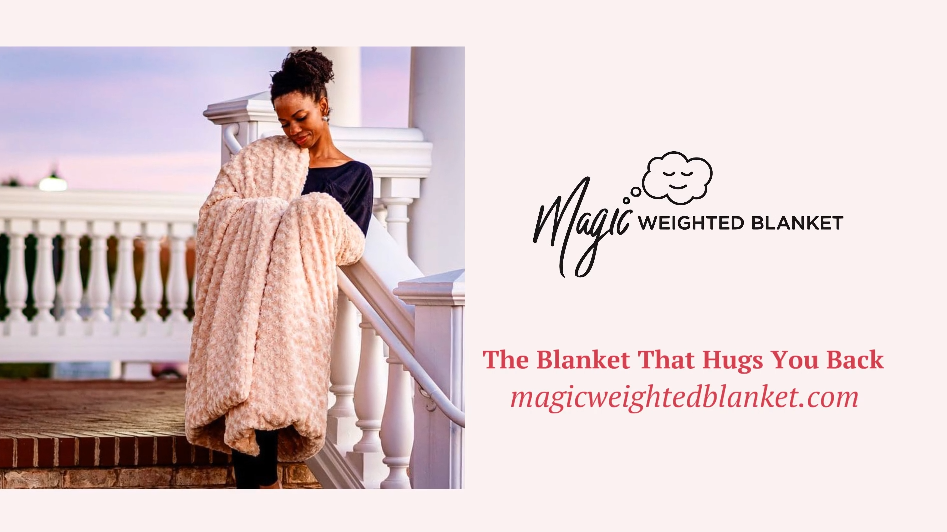 Load video: Magic Weighted Blanket - The blanket that hugs you back