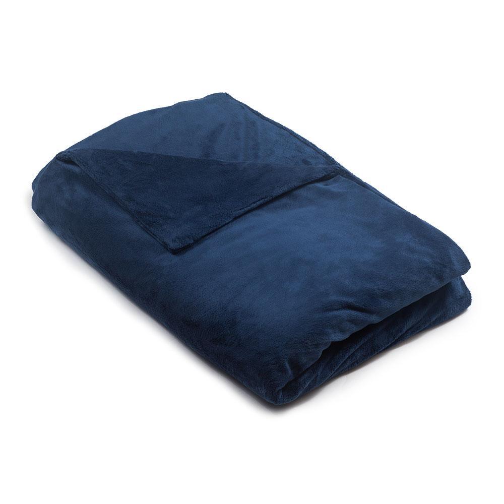 Navy Blue Minky 48 x 78 - 20 pound (SALE) - Magic Weighted Blanket (Made in USA)